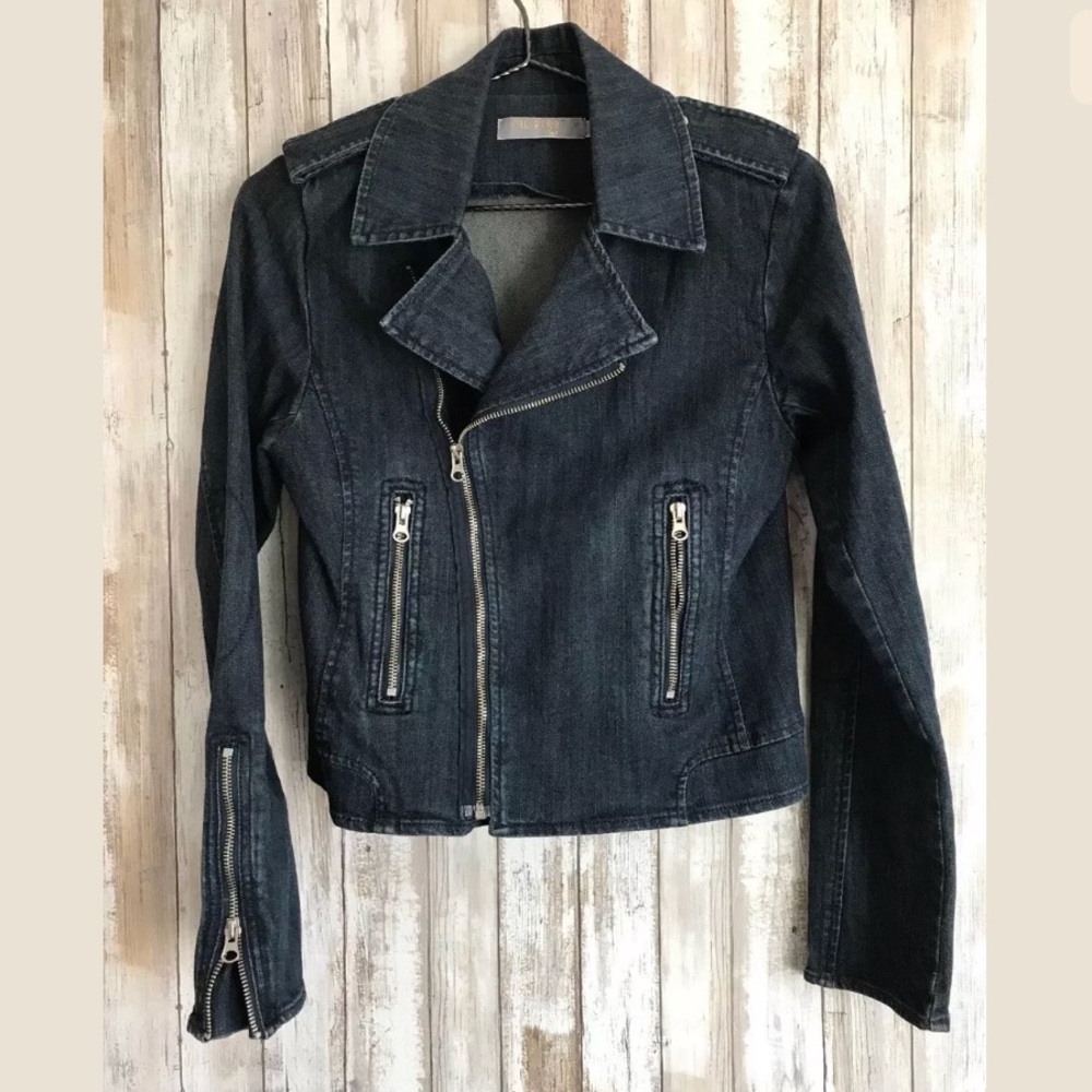 Charley 5.0 Jean Jacket SZ M Blue Zipper ShopBop